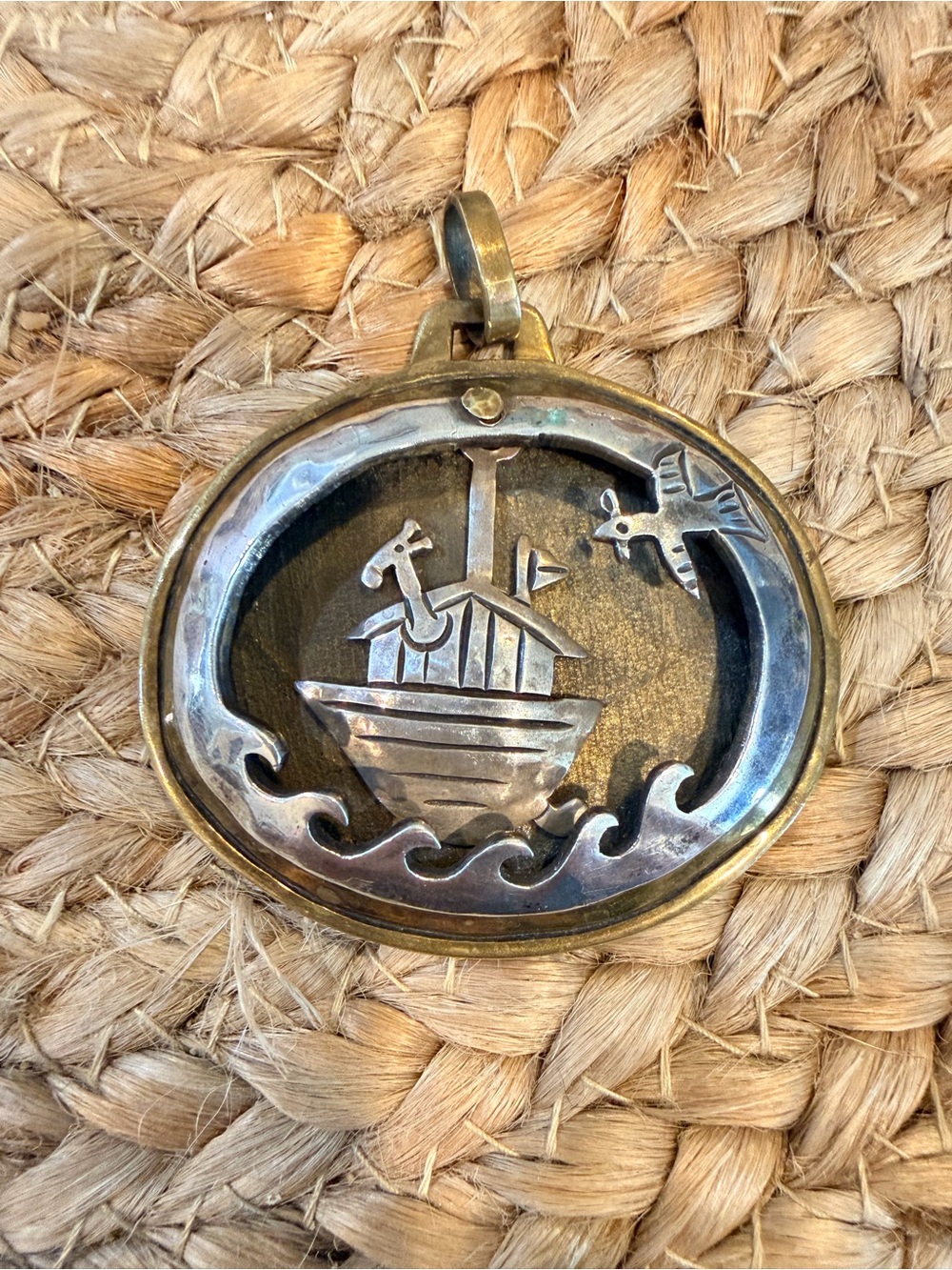 Vintage Jeep Collins Noah’s Ark pendant